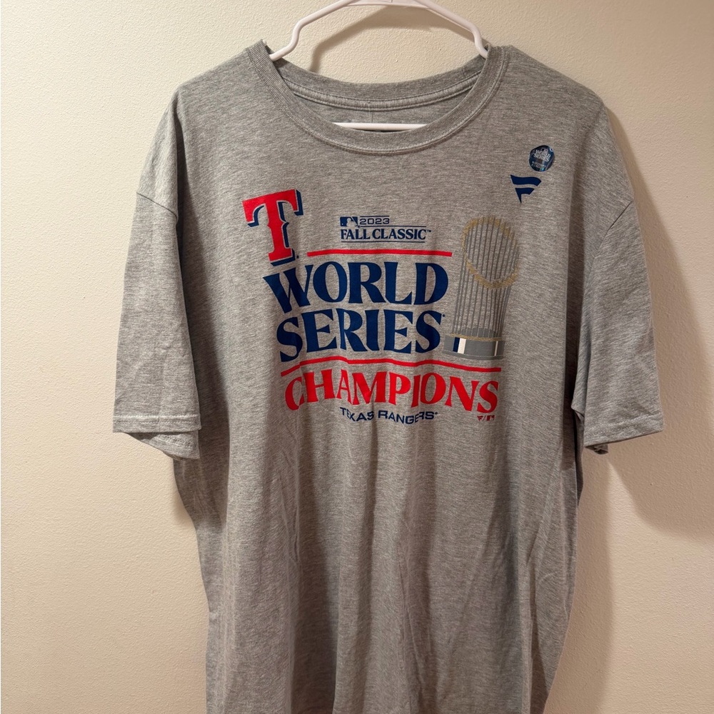 Texas Rangers 2023 World Series Champions T-Shirt | Fanatics | Men’s XL | NWT
